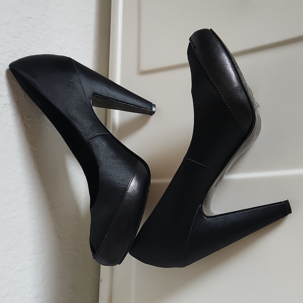 Ash Black High Heel Pumps